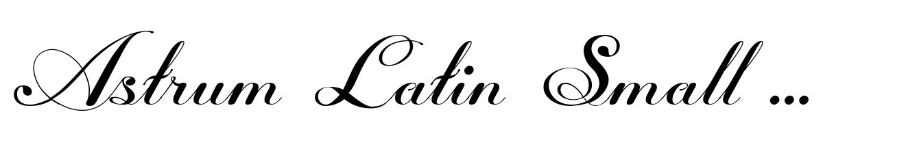 Astrum Latin Small Bold